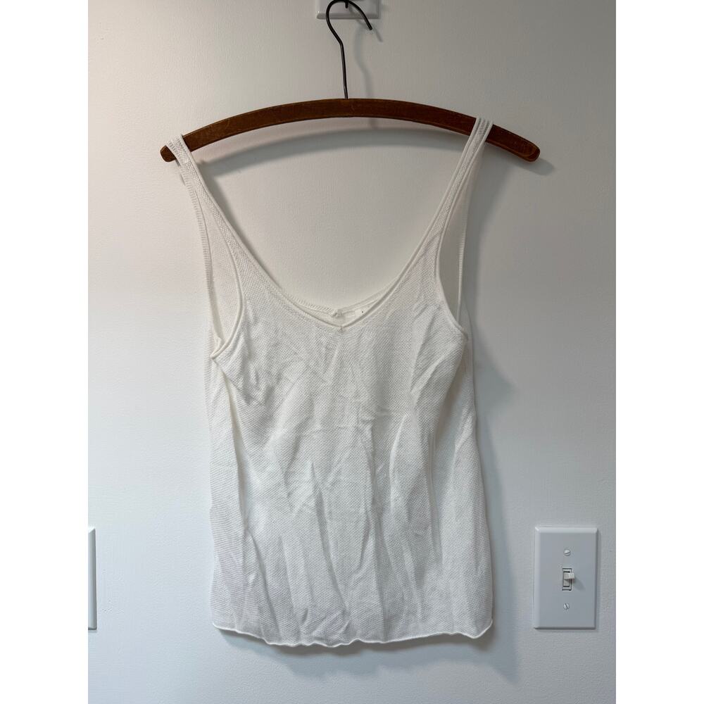LULULEMON Taryn Toomey Heart Opener Knit Cami White 4